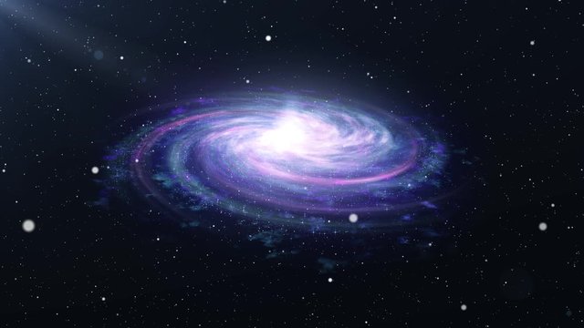 Colorful Space Nebula Particles on 4k Footage Space Particles Purple Bule Animation Nebula Animation Space