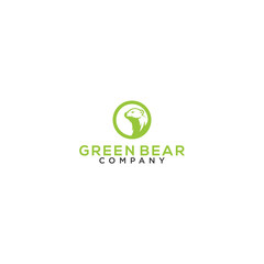 Green Bear Illustration logo design