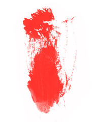 Abstract red vertical line brush