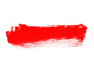 Red paint abstract background. Beautiful red line brush