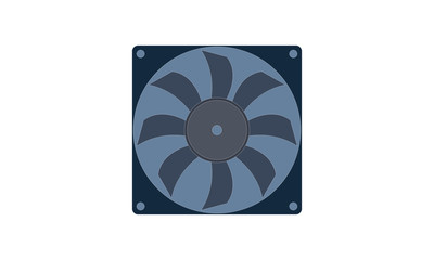 Computer cooler icon for hardware cooling systems