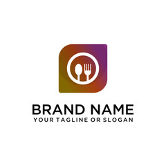 food & drink logo design vector template