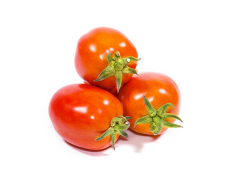 Fresh  tomato isolated on white background