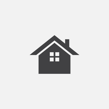 House or home vector icon, Home vector icon illustration sign, home simple icon, Small house Icon Vector, Simple flat house symbol. Home Illustration