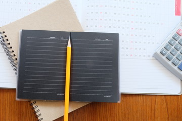 planner and note paper 