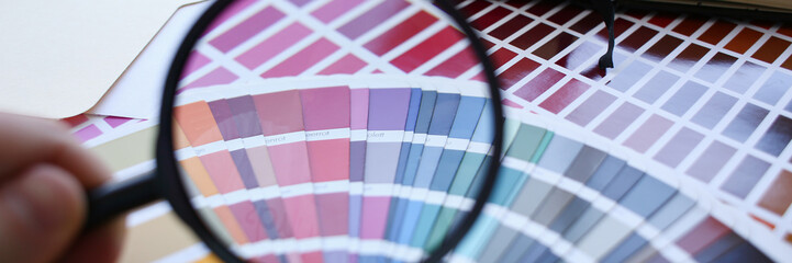 Obraz premium Color print of pantone statistics offset