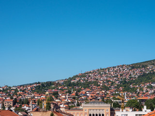 View of Sarajevo city in Bosnia Herzegovina 