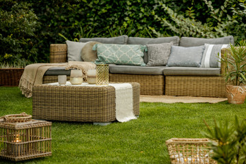 Lounge in garden