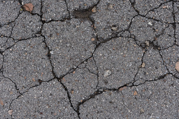 old broken cracked asphalt texture background