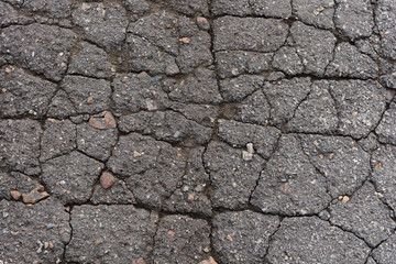 old broken cracked asphalt texture background
