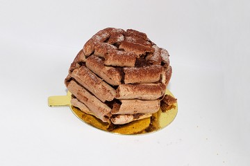 Concorde cake. A sweet, crispy, creamy, luscious chocolate meringue-and.mousse cake
