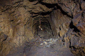 mine ore shaft tunnel drift underground
