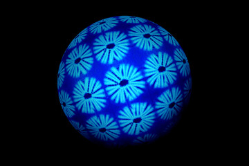 World of African fabrics, black background