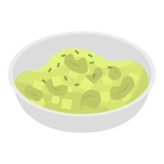 Cabbage salad icon. Isometric of cabbage salad vector icon for web design isolated on white background