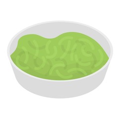 Cabbage soup icon. Isometric of cabbage soup vector icon for web design isolated on white background