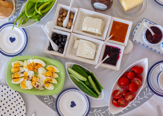 Traditional Turkish breakfast