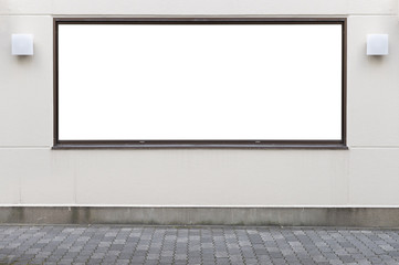 Shop Boutique Store Front with Big Window and Place for Name