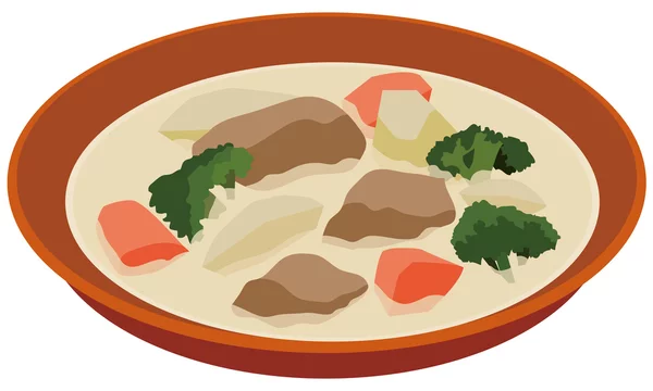 イラスト素材 クリームシチュー ベクター Stock Vector Adobe Stock