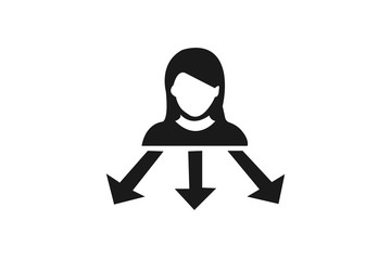 decision making icon simple element illustration
