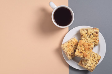 Coffee and baking with jam