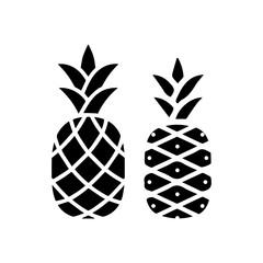 Pineapple icon vector design template