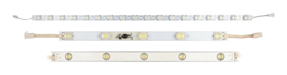 Single LED module row isolated