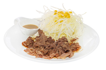 Traditional asian food. Isolated on a white background.