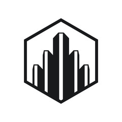 Fototapeta premium ilustration of building logo template