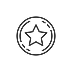 Loyalty icon in flat style. Reward vector illustration on white isolated background. Discount business concept.