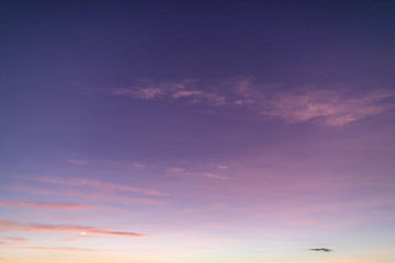 beautiful colorful sunset or sunrise sky with cloud background