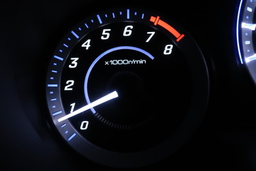 speedometer and tachometer