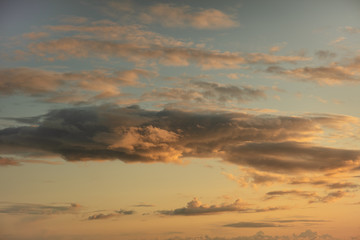 Clouds at sunset