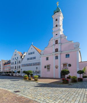 little town Aichach in Bavaria