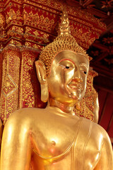 Nan province, Thailand - October 18, 2019: Phumin temple Tourist attractions culture.