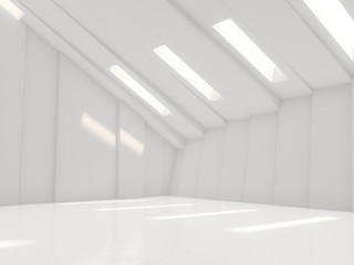 Fototapeta premium Abstract modern architecture background. 3D