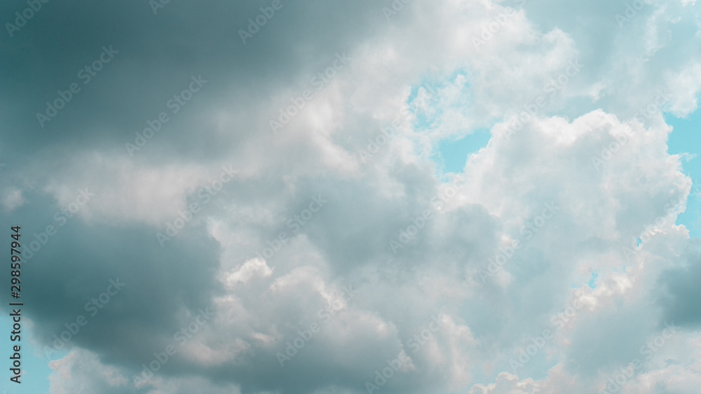 Poster sky and clouds on background