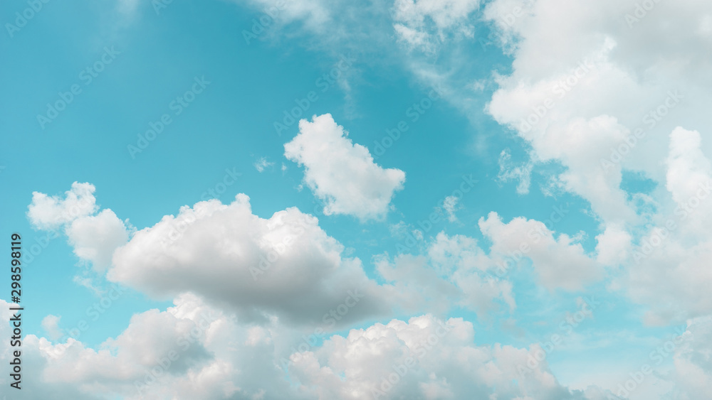 Poster sky and clouds on background