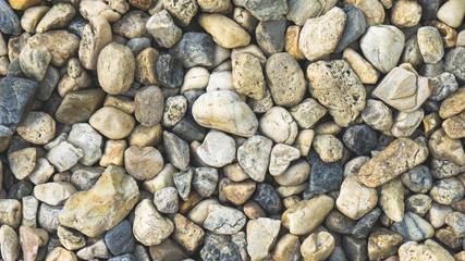 top view stone on background