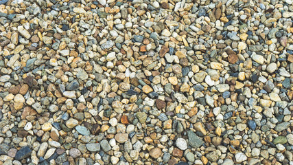 top view stone on background