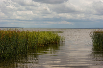 landscape with lake and sky