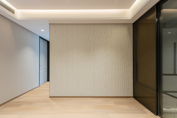 Empty wall space in a room