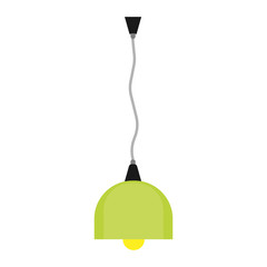 Luster light decoration isolated white vector icon. Lamp room luxury shiny glowing element interior. Irradiate lantern