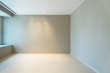 Empty wall space in a room