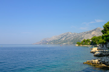 Morning landscape near Makarska , Croatia