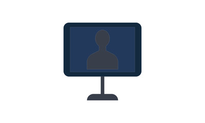 Internet user icon for online profiles and identity