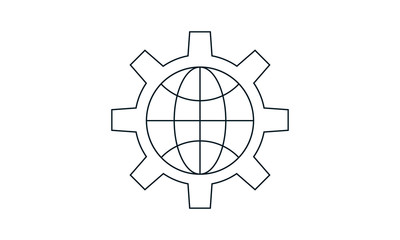 Internet settings icon for network configuration