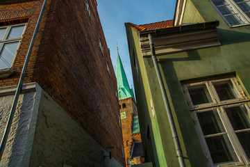 Sankt Olai Kirke. Saint Olaf Church - cathedral church of Elsinore -Helsingor-in north of Zealand,...