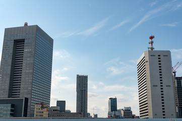 Naklejka premium 東京都港区竹芝から見た東京の景色