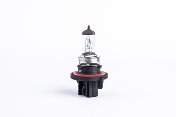 HB3A type halogen lighting bulb for car headlights. Automotive electric spare part.