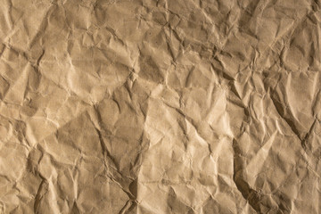 old brown crumpled paper background